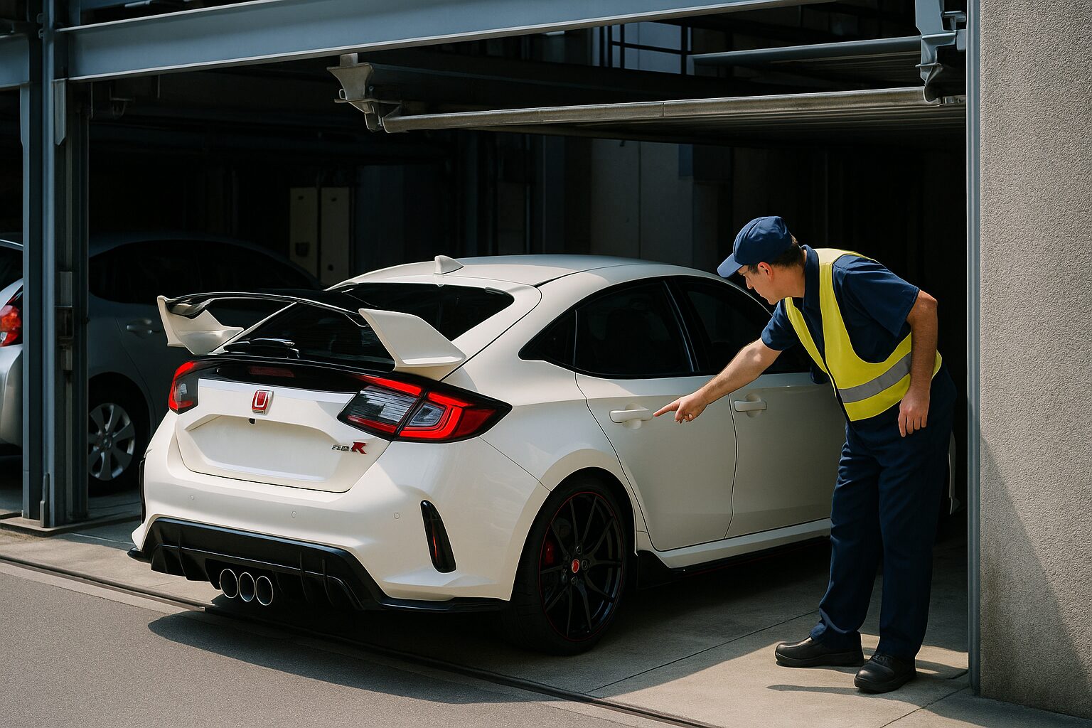 シビック タイプ r 駐 車場 入ら ない イメージ