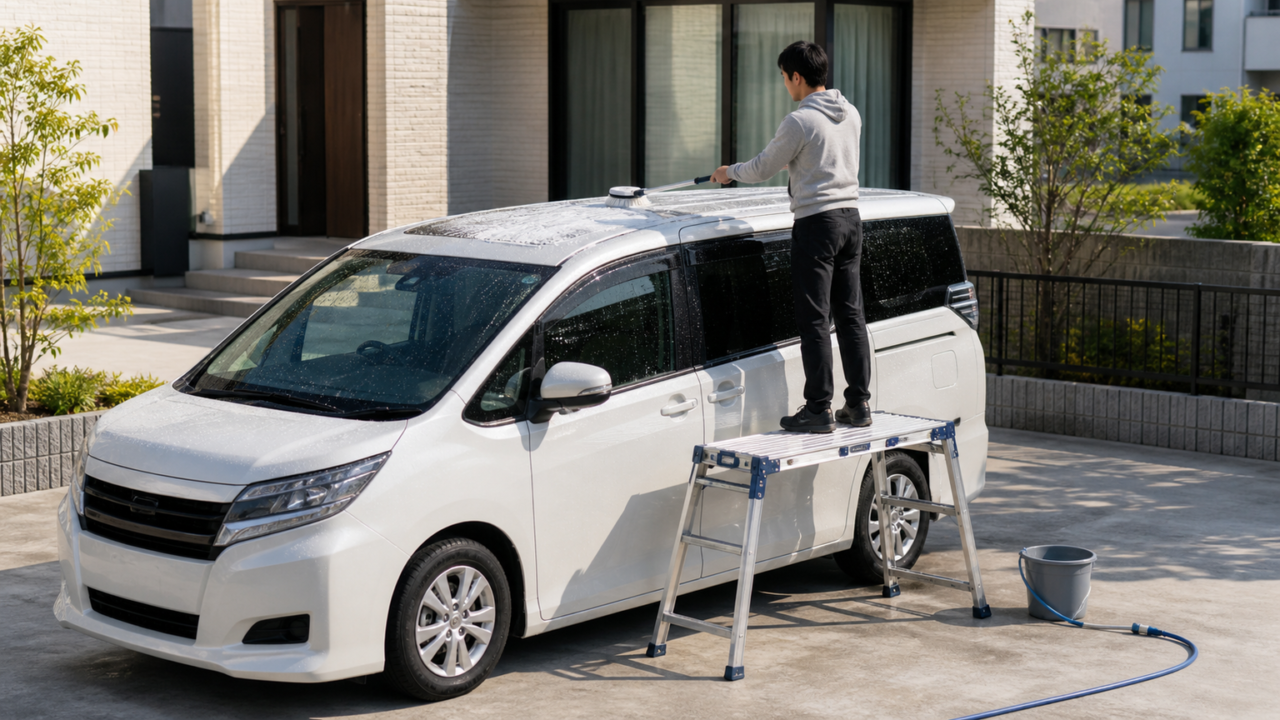 ミニバン洗車用脚立おすすめ10選｜高さと安全性で選ぶ方法